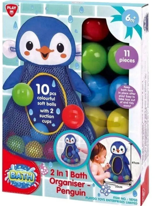 2 IN 1 BATH ORGANISER PENGUIN