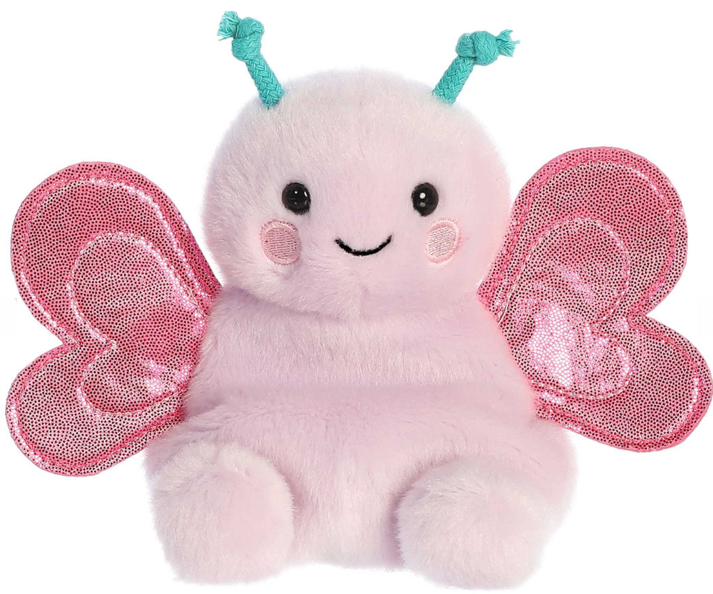 PLUSH PALM PALS PINK BUTTERFLY