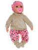 BABY DOLL AMELIA WHITE/PINK W DUMMY