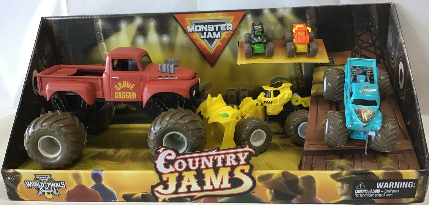 Monster Jam 1:24 & 1:64 3 Pack New