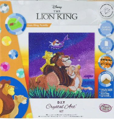 CRYSTAL ART 30X30 LION KING FAMILY