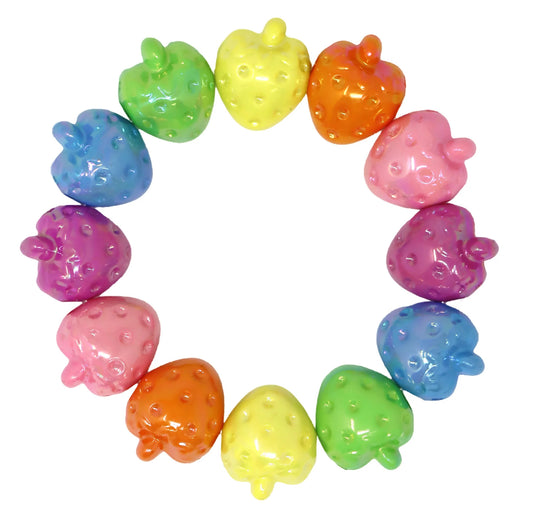 P/POP RAINBOW STRAWBERRY BRACELET