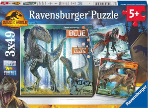 PUZZLE 3X49PC JURASSIC WORLD DOMINATION