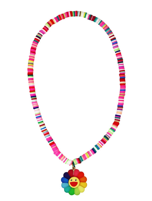 P/POP NCG176 RAINBOW FLOWER NECKLACE