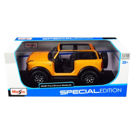 D/C 1:18 2021 FORD BRONCO BADLANDS ORANG