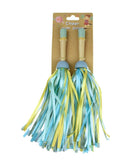 WOODEN CHEER POM POMS AST