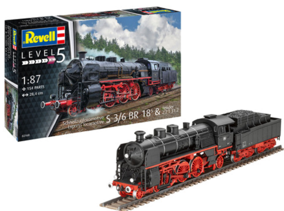 REVELL 1:87 EXPRESS LOCOMOTIVE BR18 & T