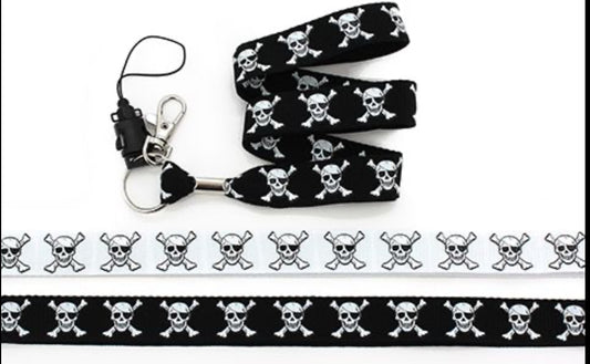 LANYARDS SKULL AND CROSSBONES