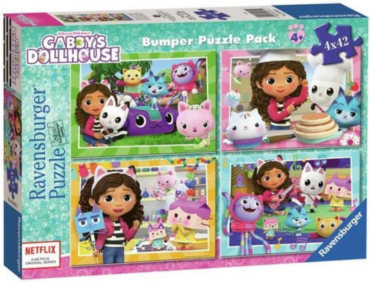 PUZZLE 4X42PC GABBY'S DOLLHOUSE BUMP