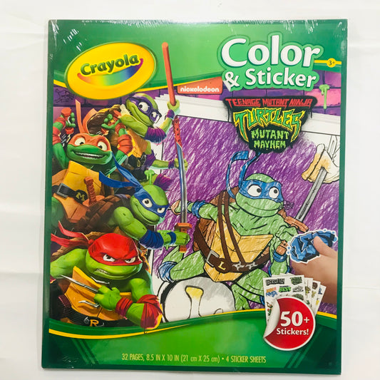 CRAYOLA COLOR & STICKER TMNT