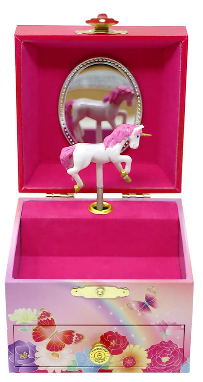 P/POP UNICORN BUTTERFLY JEWELLERY BOX