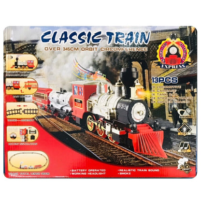 Train Set Classic B/O 13Pc Set W Smoke