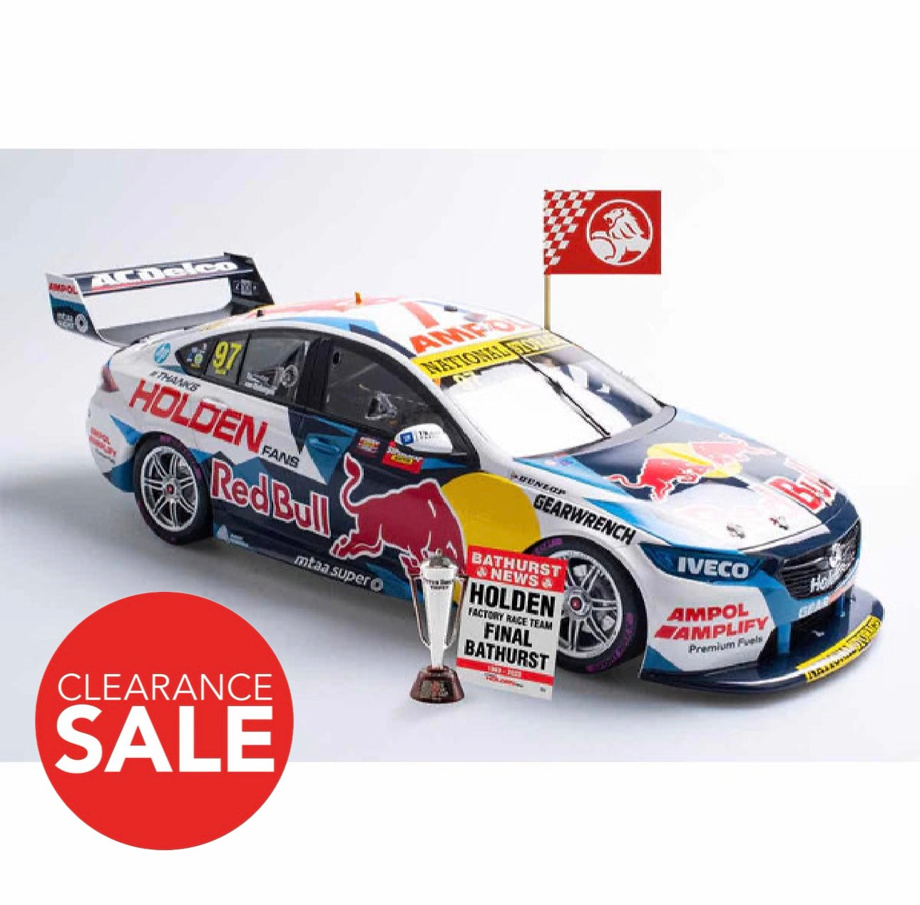 1:18 HOLDEN ZB RED BULL #97 HOLDEN FANS