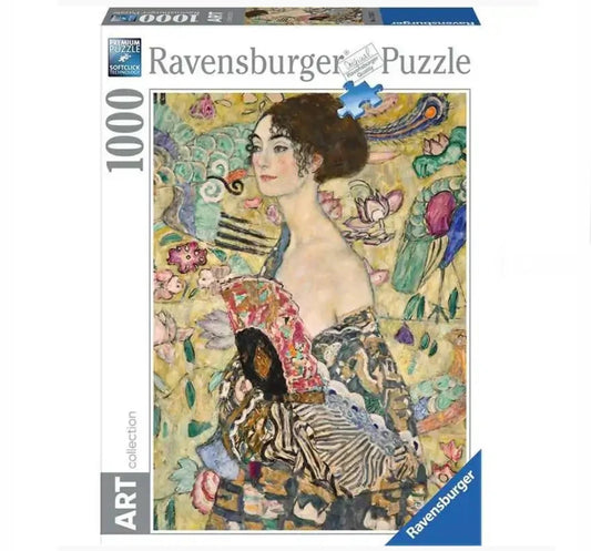 PUZZLE 1000PC LADY WITH A FAN