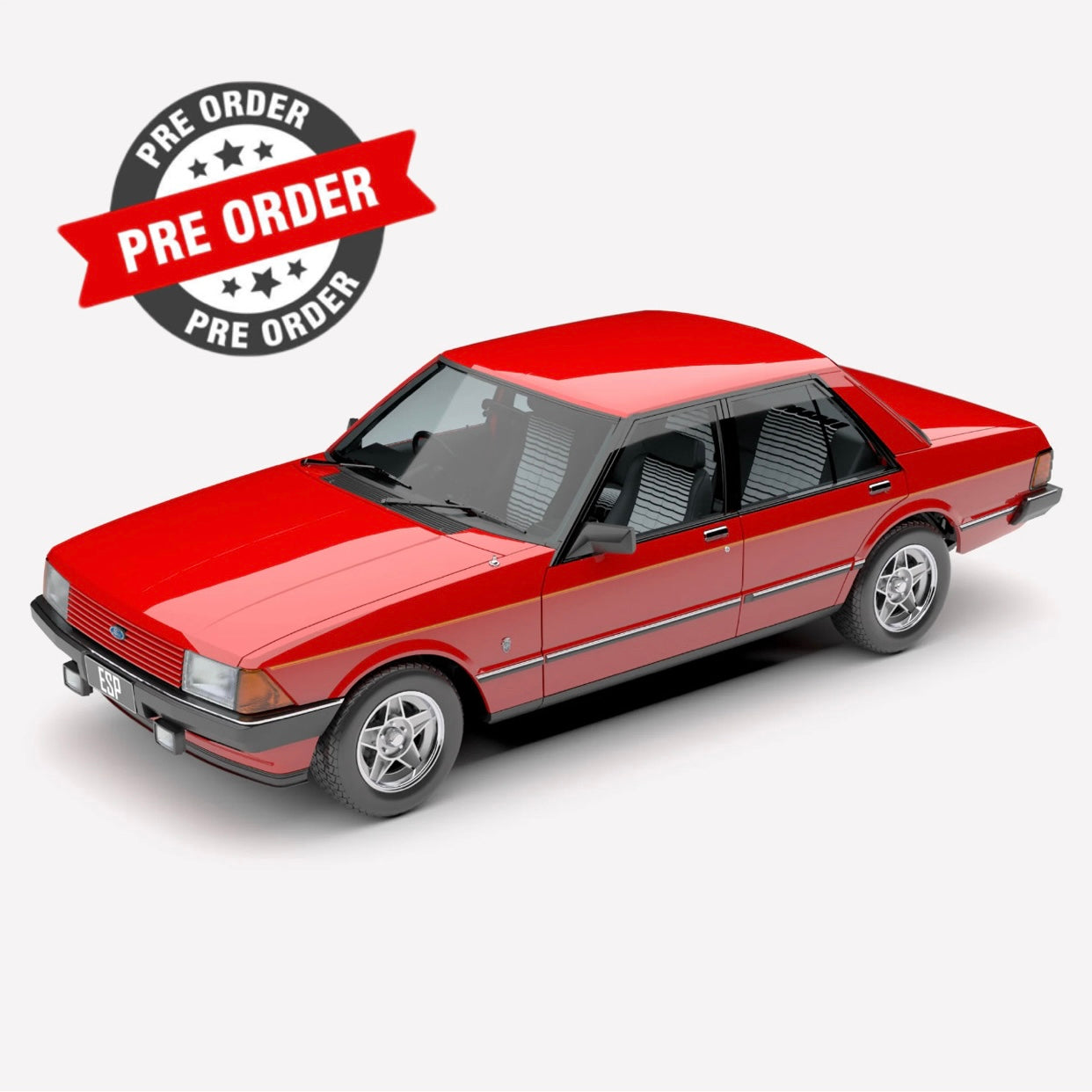 1:18 FORD XD FALCON ESP HERMITAGE RED