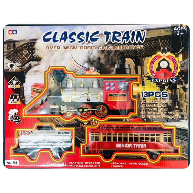 Train Set Classic B/O 13Pc Set W Smoke