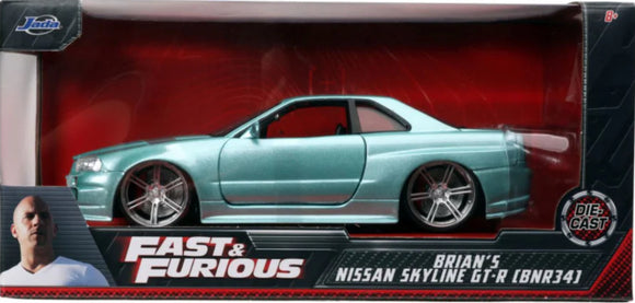 D/C 1:24 F&F NISSAN SKYLINE GT-R R34