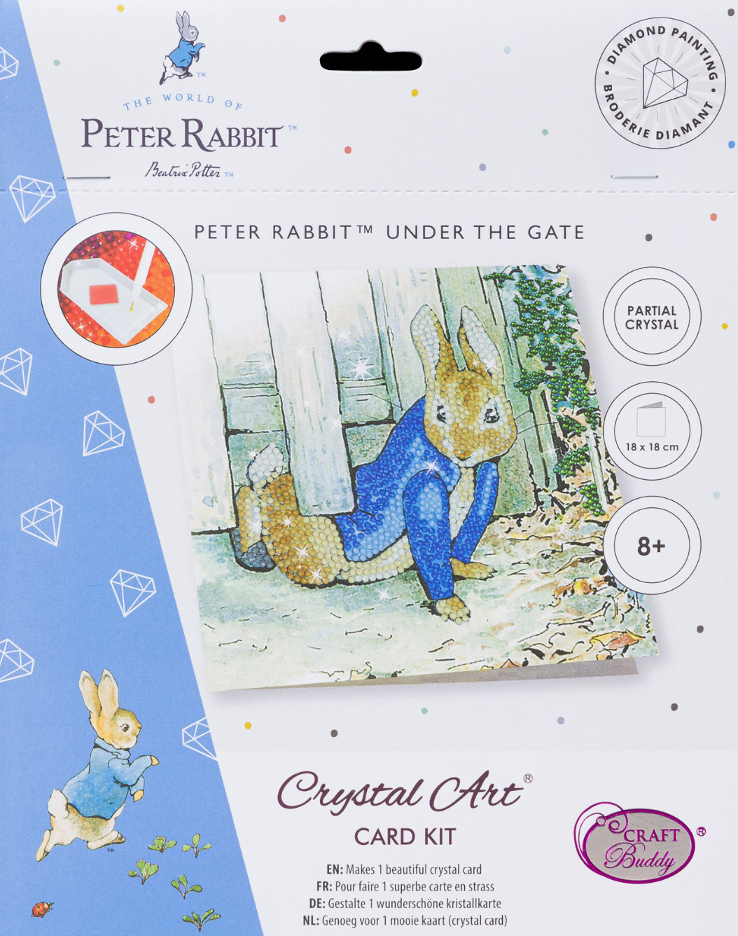 Crystal Art 18X18 Peter Rabbit Under Fen