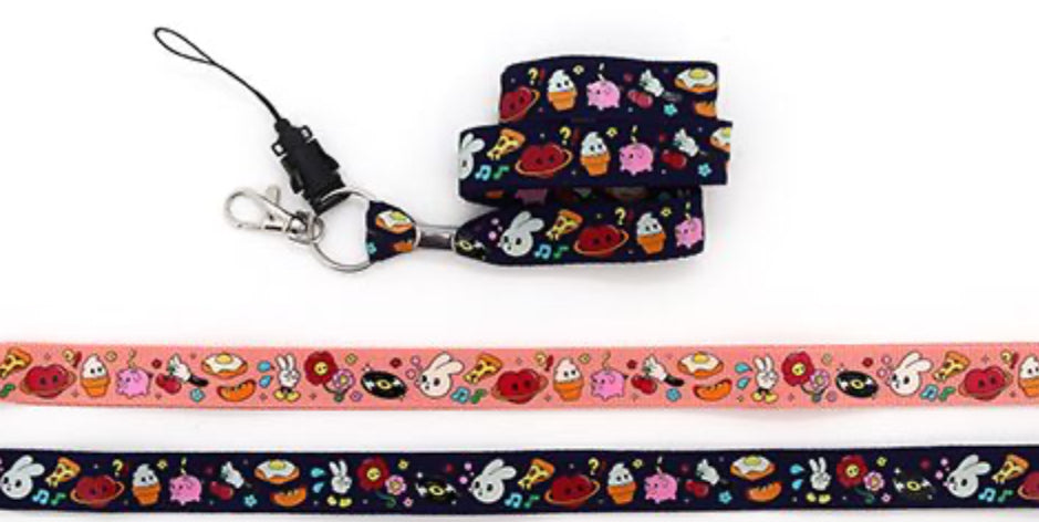 LANYARDS RETRO CARTOON PATTERN