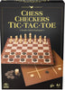 GAME CLASSIC CHESS, CHECKERS & TIC TAC T