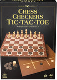 GAME CLASSIC CHESS, CHECKERS & TIC TAC T