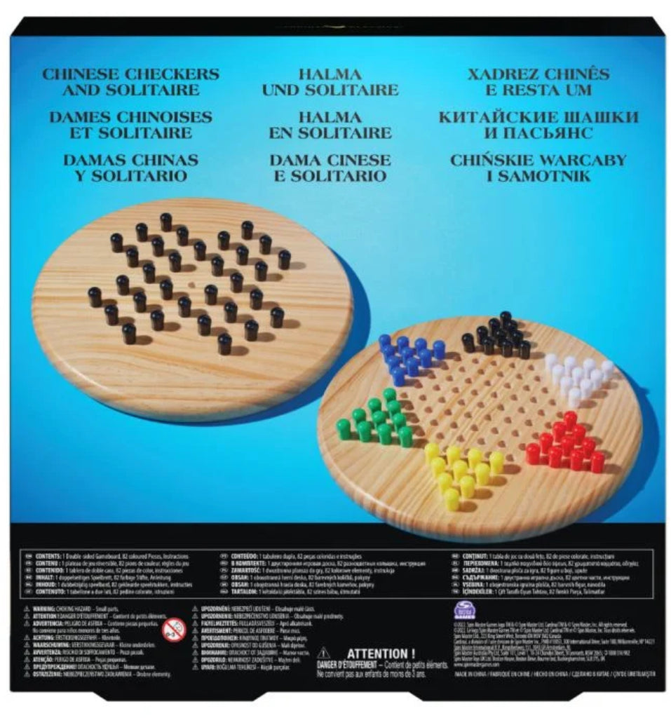 GAME CLASSIC WOODEN SOLITARE/CHINESE CK