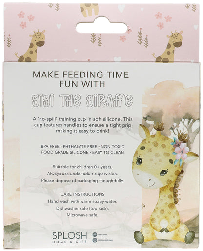 SPLOSH BABY GIRAFFE SILICONE SIPPY CUP