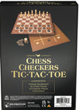 GAME CLASSIC CHESS, CHECKERS & TIC TAC T