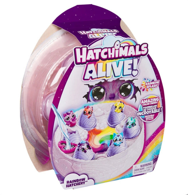 HATCHIMALS ALIVE RAINBOW HATCHERY P/SET