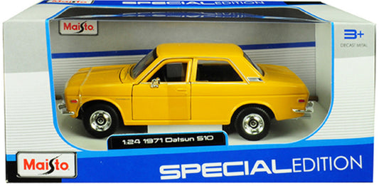 MAISTO 1:24 1971 DATSUN 510 YELLOW