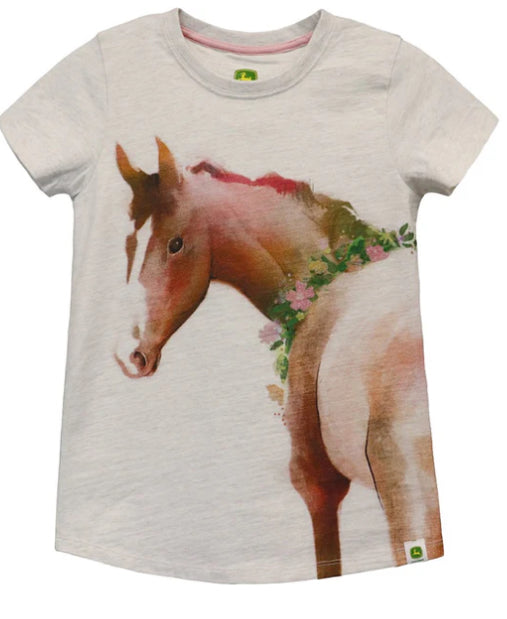 JD T-SHIRT HORSE TEE CREAM YOUTH 12