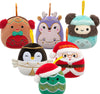 SQUISHMALLOW 4 ORNAMENTS CHRISTMAS AST