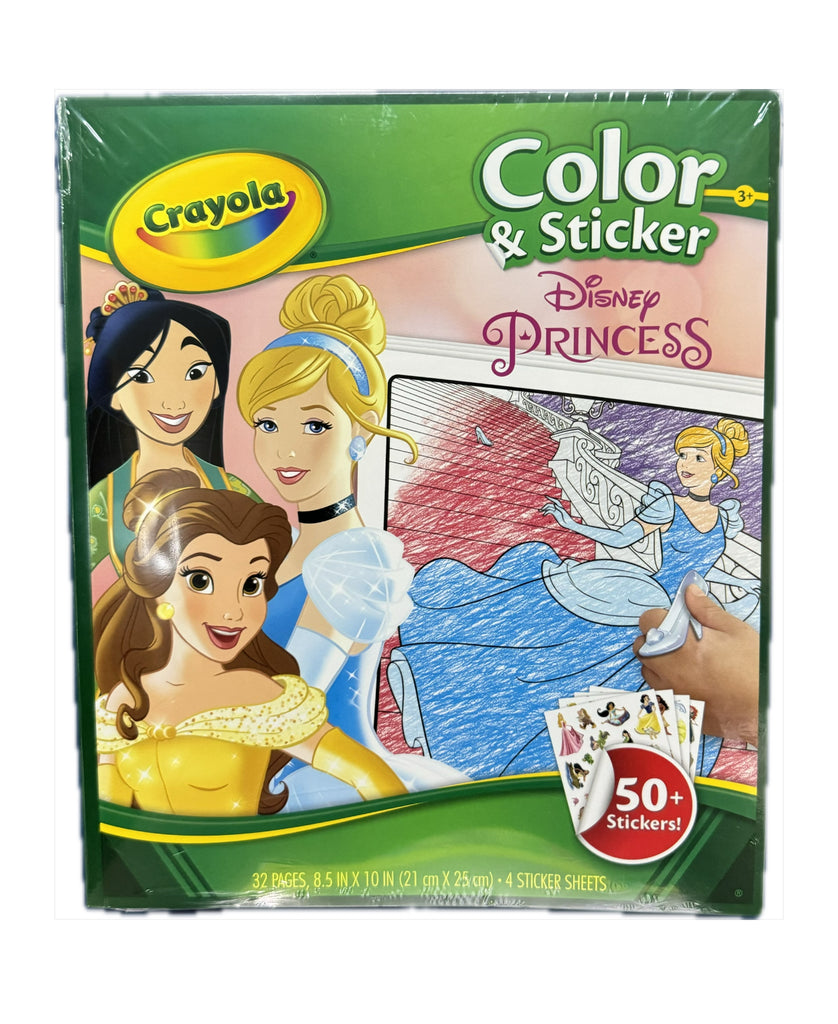 CRAYOLA COLOR & STICKER BOOK D PRINCESS