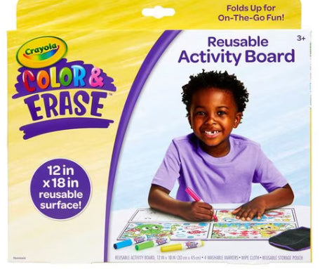 CRAYOLA COL N ERASE ACTIVITY BOARD REUSA