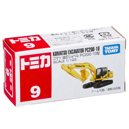 TOMICA REG 9 KOMATSU EXCAVATOR PC200-10