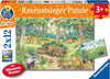 PUZZLE 2X12PC ANIMALS IN FOREST & MEADOW