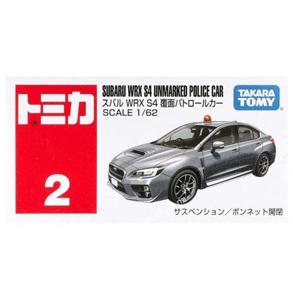 TOMICA REG 2 SUBARU WRX S4 UNMARK POLICE