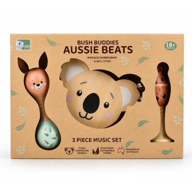 MUSIC 3 PCE SET BUSH BUDDIES AUSSIE BEAT