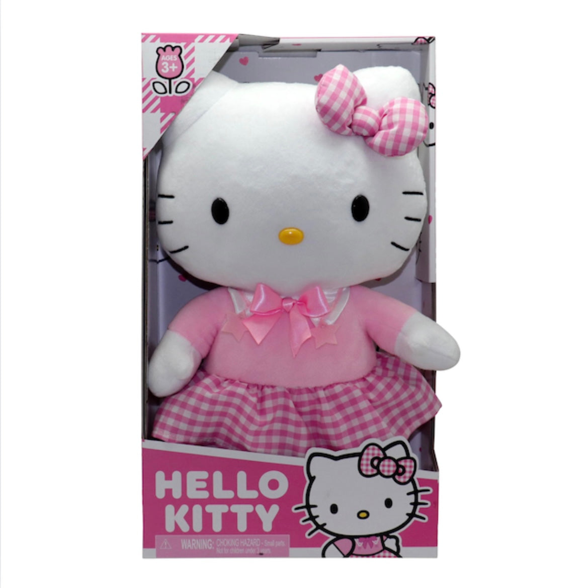 HELLO KITTY 14" PLUSH KITTY WHITE