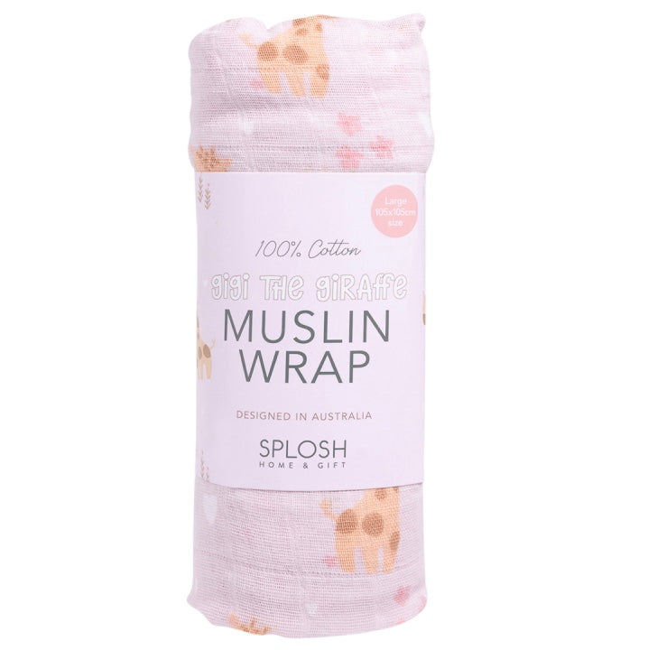 Splosh Baby Giraffe Muslin Wrap