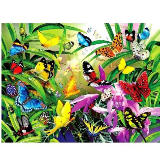 PUZZLE 1000PC TROPICAL BUTTERFLIES