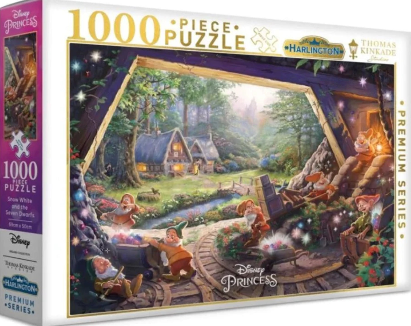 PUZZLE 1000PC DISNEY SNOW WHITE & 7 DWAR