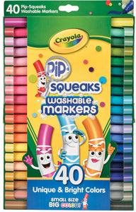 CRAYOLA MARKER PIP SQUEAKS 40CT