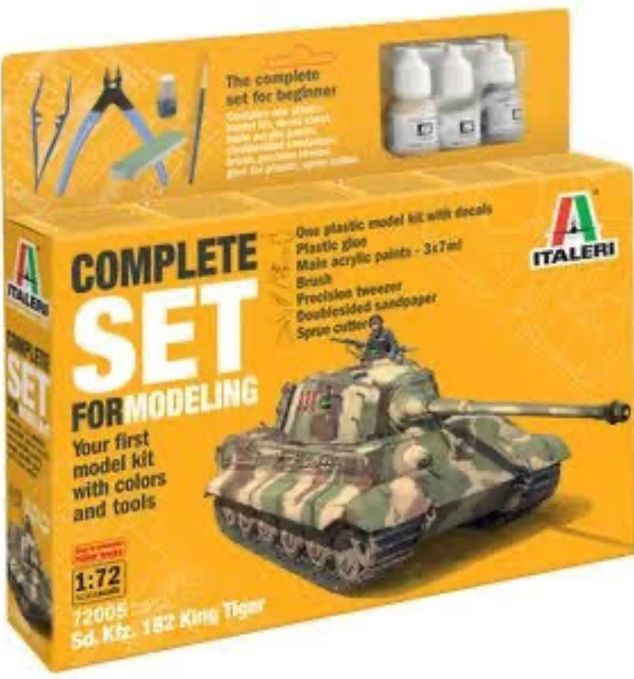 ITALERI 1/72 COMPLETE SET KING TIGER