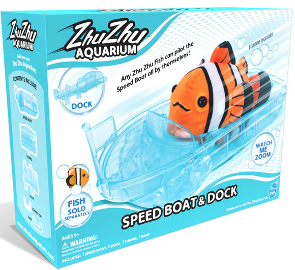 ZHU ZHU AQUARIUM SPEEDBOAT & DOCK