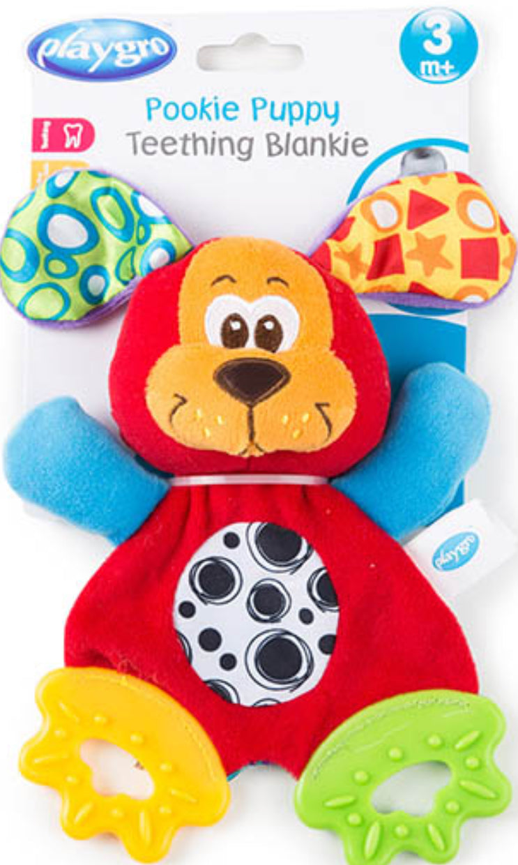 Playgro Teething Blankie Pookie Puppy