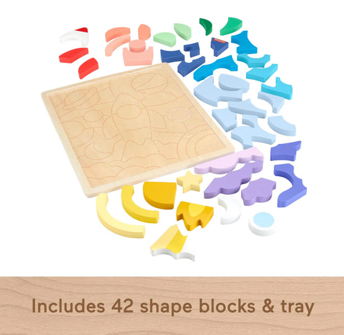 F/P WOODEN SPACE PUZZLE BLOCKS