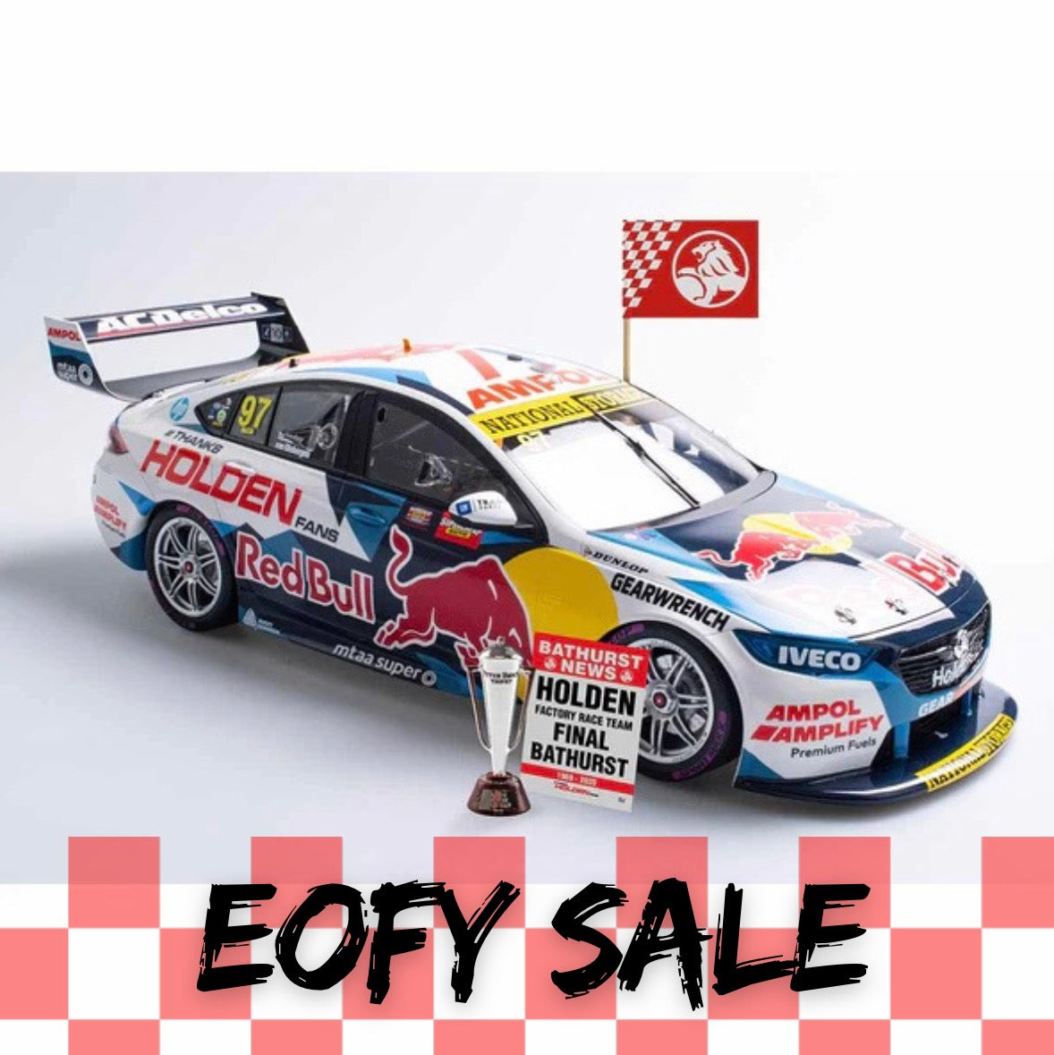 1:18 HOLDEN ZB RED BULL #97 HOLDEN FANS