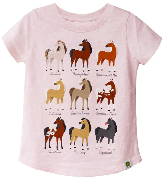 JD T-SHIRT HORSE BREADS PINK TOD 2