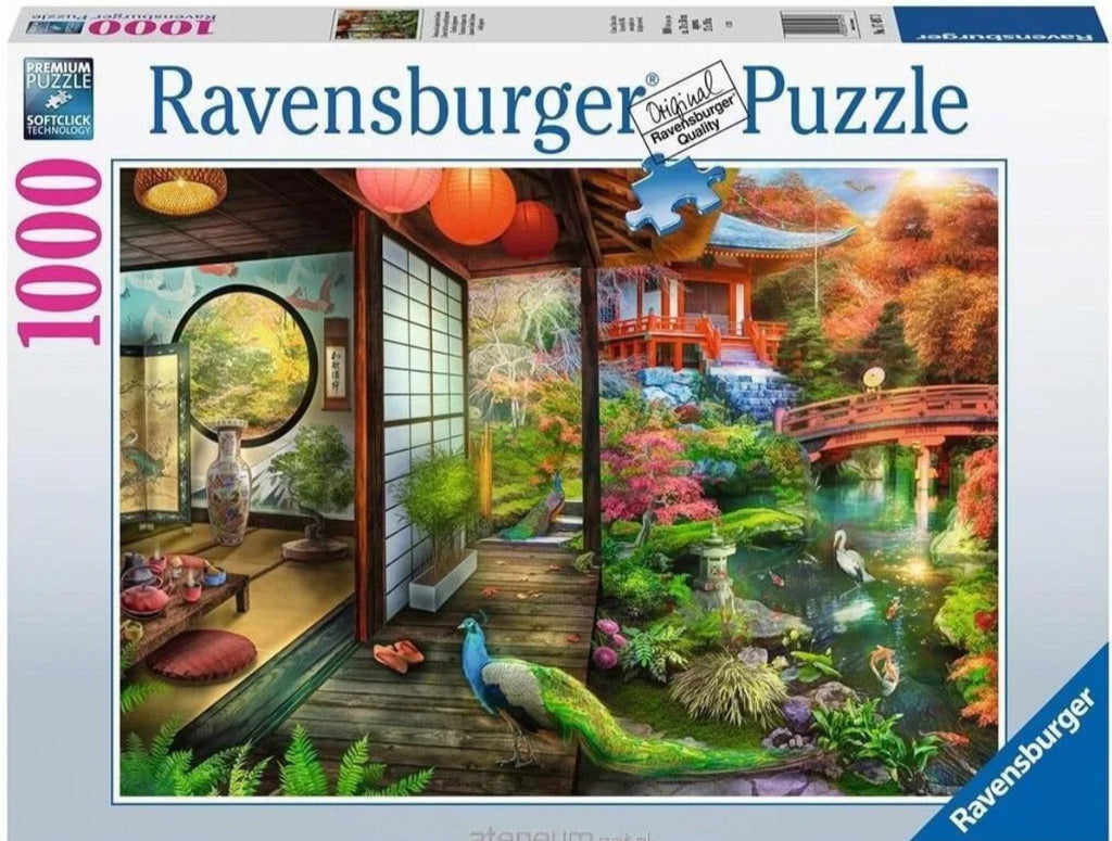 PUZZLE 1000PC JAPANESE GARDEN TEAHOUSE